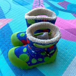 Toddler Bogs B-Moc Winter Snow Boots Green Space Size 9